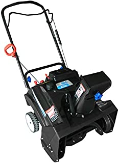 AAVIX AGT1420 Gas 87CC Powered Single Stage Snow Thrower, 20-Inch, Black/Blue