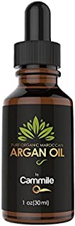 Organic Argan Oil for Hair, Face, Nails & Skin Care - 100% Pure Moroccan Oil - 1 oz - Best 100%