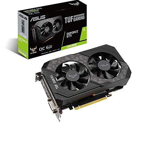 ASUS TUF Gaming GeForce GTX 1660 Super Overclocked 6GB Edition HDMI DP DVI Gaming Graphics Card (TUF-GTX1660S-O6G-GAMING)