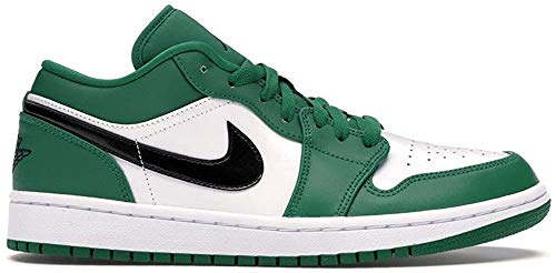 Nike Mens Air Jordan 1 Low Pine Green Basketball Shoe (9)