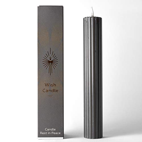 Wish Candle - Spell Rest in Peace - Blessed by Real Monks/Beeswax Pillar/Memorial & Loss of Loved one Altar Chakra Ritual Spiritual Witchcraft Magick Prayer 4 Inch (Hoodoo Wiccan Pagan)