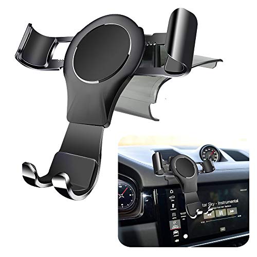 LUNQIN Car Phone Holder for 2015-2020 Porsche Macan and 2019-2020 Cayenne Auto Accessories Navigation Bracket Interior Decoration Mobile Cell Phone Mount