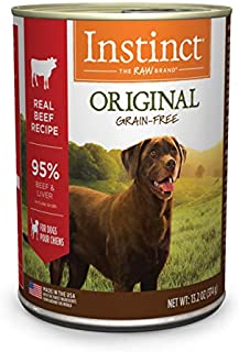 Instinct Original Grain Free Real Beef Recipe Natural Wet Canned Dog Food by Nature's Variety, 13.2 oz. Cans (Case of 6)