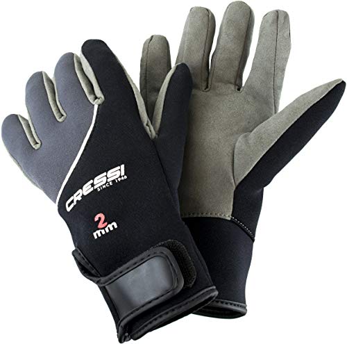 Cressi Tropical Gloves, Black/Grey, L