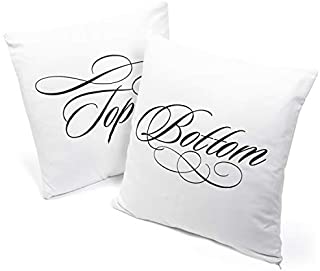 Twerp Set of 2 Naughty Pillow Covers | Gift for Gay Men | Fits 18x18 Inch Pillows | Funny Gift for Husband | Soft and Washable