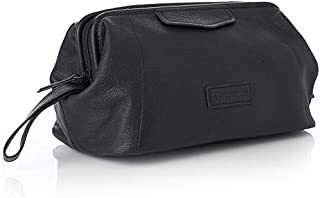 Alpine Swiss Lauter Toiletry Bag Genuine Leather Shaving Kit Dopp Kit Travel Case