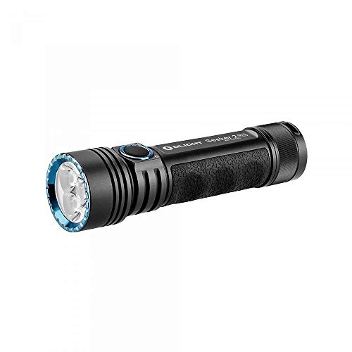 OLIGHT Seeker 2 Pro 3200 Lumens High Performance CW LED Side Switch Rechargeable Tactical Flashlight Law Enforcement Searchlight with Charging Dock