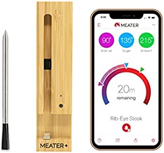 MEATER Plus | 165ft Long Range Smart Wireless Meat Thermometer for The Oven Grill Kitchen BBQ Smoker Rotisserie with Bluetooth and WiFi Digital Connectivity