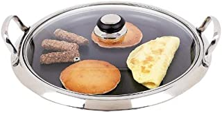 Chef's Secret by Maxam 12-Element Stainless Steel Round Griddle