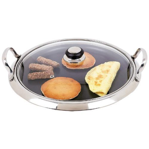 Chef's Secret by Maxam 12-Element Stainless Steel Round Griddle