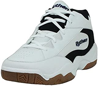 Python Wide (EE) Width Indoor Mid Racquetball (Squash, Indoor Pickleball, Badminton, Volleyball) Shoe (White; Size 10.0)