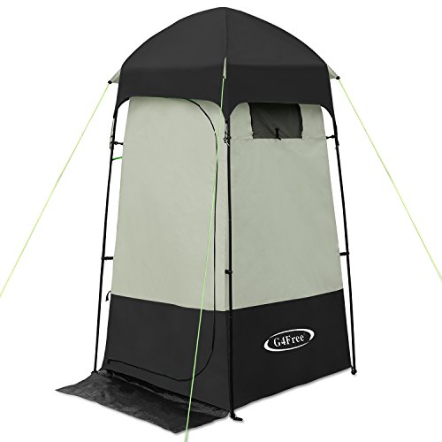 G4Free Privacy Shelter Tents Dressing Changing Room Deluxe Shower Toilet Camping (Black)