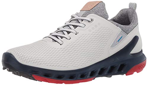 ECCO Men's Biom Cool Pro Gore-TEX Golf Shoe, White/Scarlet, 10-10.5