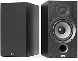 ELAC Debut 2.0 B6.2 Bookshelf Speakers, Black (Pair)