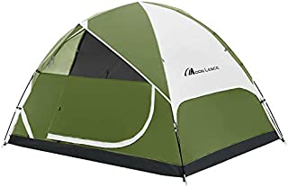 Moon Lence Camping Tent 2/4/6 Person Lightweight Compact Backpacking Tent Double Layer Outdoor Tent Waterproof Windproof Anti-UV (2 Person Tent)