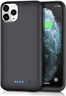 Battery Case for iPhone 11 Pro Max, Upgraded 6500mAh Portable Charging Case Protective Charger Case Extended Battery Pack for iPhone 11 Pro Max [6.5 inch]-Black