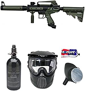 Maddog Tippmann Cronus Tactical Beginner HPA Paintball Gun Package - Black/Olive