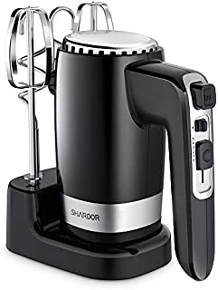 SHARDOR Hand Mixer Powerful 300W Ultra Power Electric Hand Mixer with Turbo for Whipping Mixing Cookies, Brownies, Cakes, Dough Batters