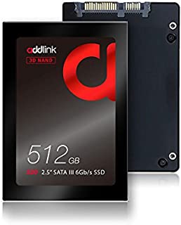 addlink S20 512GB SSD 3D NAND 2.5 inch SATA III 6Gb/s 7mm Internal Solid State Drive Read 550MB/s Write 500MB/s