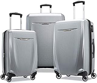 Samsonite Winfield 3 DLX Hardside Expandable Luggage with Spinners, Silver