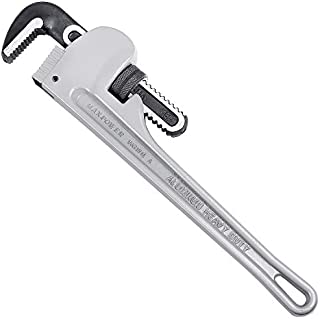 MAXPOWER 18-inch Heavy Duty Aluminum Straight Pipe Wrench 18-inch Plumbing Wrench