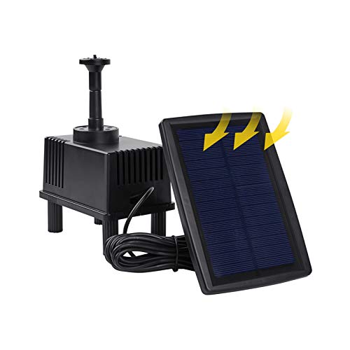 OCGIG Solar Power Fountain 180L/H Pump Pool Fish Garden Pond Watering Submersible Tool