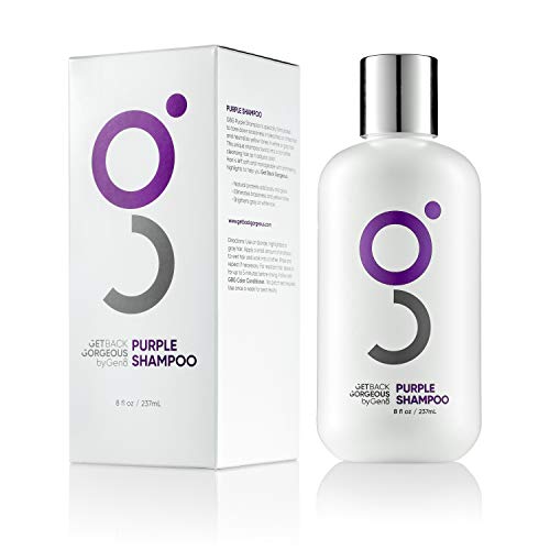 Purple Shampoo for Blonde Hair by GBG  Blonde Shampoo Instantly Eliminate Brassiness & Yellows - Brighten Blonde, Silver & Grey w/Celebrity Stylist Created Purple Toning Shampoo  8oz