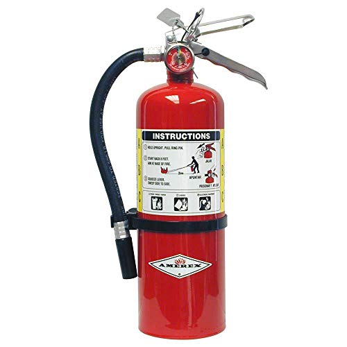 Amerex B402, 5lb ABC Dry Chemical Class A B C Fire Extinguisher, with Wall Bracket