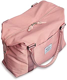 Womens travel bags, weekender carry on for women, sports Gym Bag, workout duffel bag, overnight shoulder Bag fit 15.6 inch Laptop