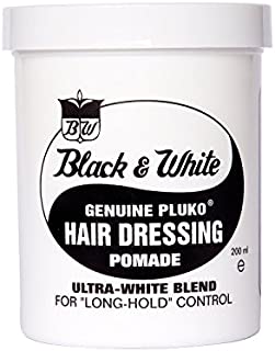 Black & White Genuine Pluko Hair Dressing Pomade Ultra White Blend 200Ml