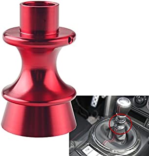 Dewhel JDM Manual Performance Billet Aluminum Gear Shift Knob Reverse Lockout Lever Red For BRZ Toyota FT86 GT86 Scion FRS