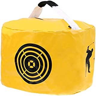 TuhooMall Amazingli Golf Impact Power Smash Bag Hitting Bag Swing Training Aids Waterproof Durable (Yellow)