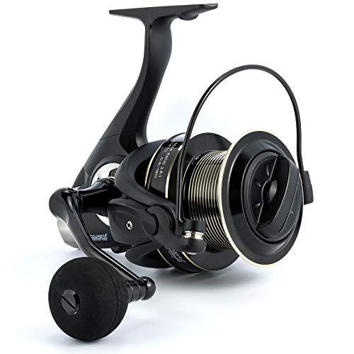 Alwonder Saltwater Spinning Reel 11000 Surf Casting Fishing Reel Graphite Body 13+1 Stainless Steel BBS 35LB Max Drag Ocean Sea Fishing Offshore Reel