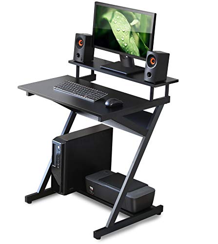 FITUEYES Computer Desk for Small Spaces, Study Writing Desk with Monitor for Corner, CD307001WB