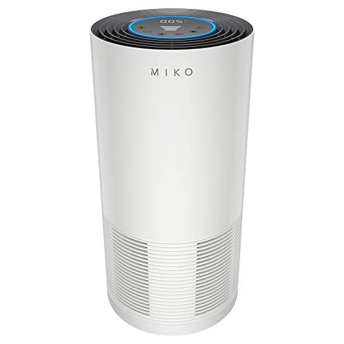 Miko Home Air Purifier H13 True HEPA Medical Grade Removes 99.97% of Particles For Asthma, Viruses, Bacterial, and Allergies Covers 1600 Sqft with PM2.5 Air Quality Indicator, Sleep Mode For Large Room