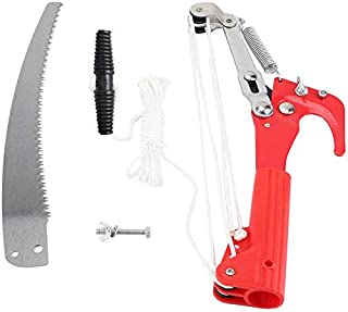 Garosa 14 Inch Tree Pruner Pole Saw Without Pole, 4 Wheels Sharp Tree Pruning Head Shear, Fruit Picker Harvester Pole Saw Tree Trimmer Clipper Trimming Tool