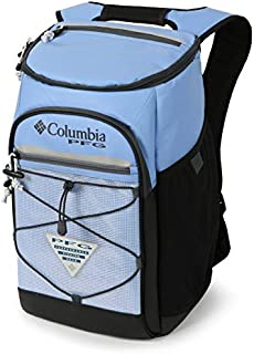 Columbia PFG Roll Caster 30 Can Insulated Backpack Cooler, White Cap