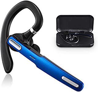 Bluetooth Headset, COMEXION Wireless Bluetooth Earpiece V5.0 Hands-Free Earphones with Stereo Noise Canceling Mic, Compatible iPhone Android Cell Phones Driving/Business/Office