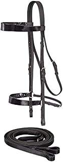 EquiRoyal Draft Horse Saddle Seat Bridle - Black