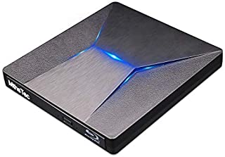 External Bluray DVD Drive, MthsTec USB 3.0 and Type-C Blu-Ray Burner DVD Burner 3D Slim Optical Bluray CD DVD Drive Compatible with Windows XP/7/8/10, MacOS for MacBook, Laptop, Desktop