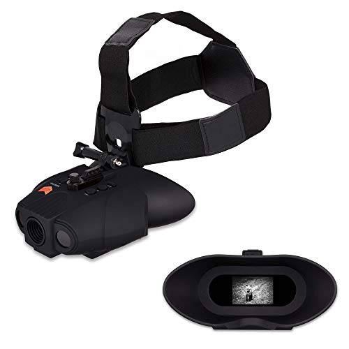 Nightfox Swift Night Vision Goggles | Digital Infrared | 1x Magnification | 75yd Range | Rechargeable Battery