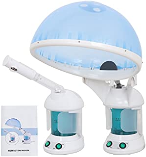 SUPER DEAL PRO 3 in 1 Multifunction Ozone Hair and Facial Steamer with Bonnet Hood Attachment, Hair Therapy & Facial Steamer (3 in 1)