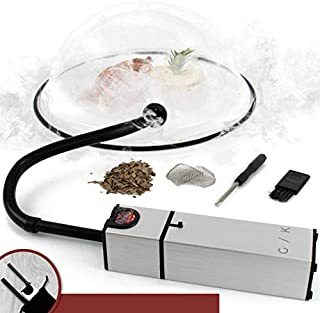 Cocktail Smoker - Includes Wood Chips - Smoking Gun | Smoke Meat, Drink & Food Indoor Infuser | Ultimate Sous Vide Foodie Accessories Gift