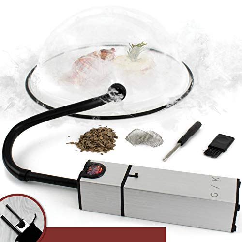 Cocktail Smoker - Includes Wood Chips - Smoking Gun | Smoke Meat, Drink & Food Indoor Infuser | Ultimate Sous Vide Foodie Accessories Gift