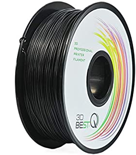 3D BEST-Q Flexible TPU 1.75mm 3D Printer Filament, Dimensional Accuracy +/- 0.03 mm, 1KG Spool, 8 Color to Choose (Black)