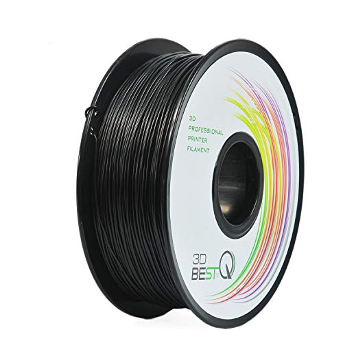 3D BEST-Q Flexible TPU 1.75mm 3D Printer Filament, Dimensional Accuracy +/- 0.03 mm, 1KG Spool, 8 Color to Choose (Black)