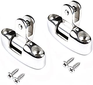 MxEol Boat Top Bimini Deck Hinge Swivel Side Mount Stainless Steel W/Screws Pair