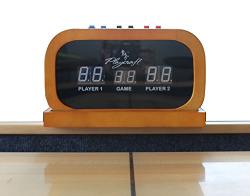 Playcraft Electronic Scorer for Home Recreation Shuffleboard Table - Honey