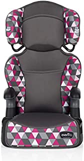 Evenflo Big Kid Highback 2-in-1 Belt-Positioning Booster Car Seat, Bristol Pink