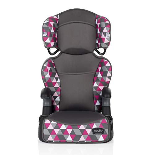 Evenflo Big Kid Highback 2-in-1 Belt-Positioning Booster Car Seat, Bristol Pink